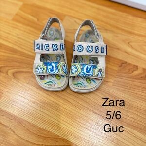 Zara Kids Sandals - Cream and Blue